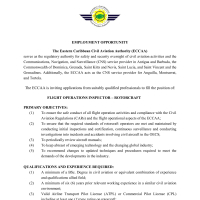 Eastern Caribbean Civil Aviation Authority (ECCAA) -  Flight Operations Inspectors - Rotorcraft
